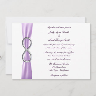 Invitación a la boda infinita de Lavender