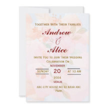 Invitación a la boda inglesa moderna