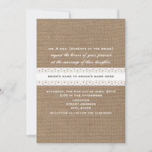 Invitación a la boda inspirada en el arrebato y en
