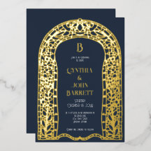 Invitación a la boda inspirada en el arte del Reli