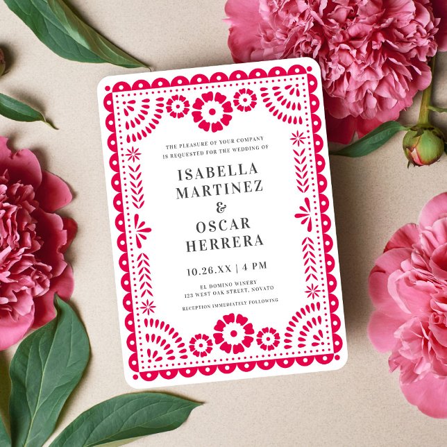 Invitación a la boda inspirada en el picado de pap (Subido por el creador)