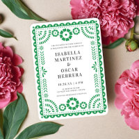 Invitación a la boda inspirada en el picado de pap