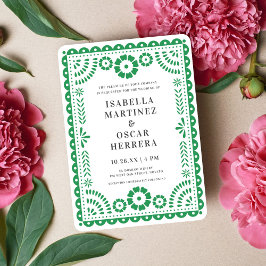 Invitación a la boda inspirada en el picado de pap