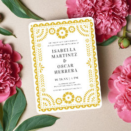 Invitación a la boda inspirada en el pintado de pa