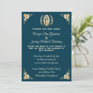 Invitación a la boda inspirada por Nuestra Señora 