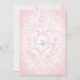 Invitación a la boda intravioleta floral Rubor ros