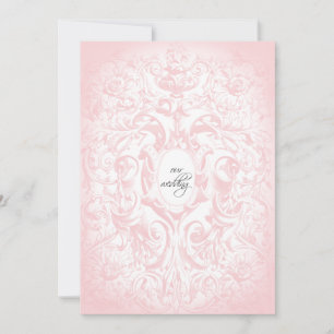 Invitación a la boda intravioleta floral Rubor ros