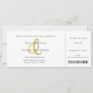 Invitación a la boda, invitación a la boda clásica