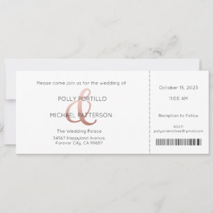 Invitación a la boda, invitación a la boda clásica