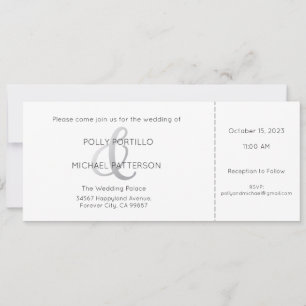 Invitación a la boda, invitación a la boda clásica