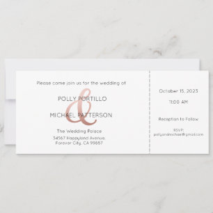 Invitación a la boda, invitación a la boda clásica