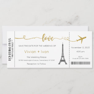Invitación a la boda, invitación a la boda de Parí