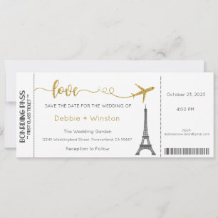 Invitación a la boda, invitación a la boda de Parí
