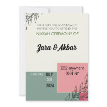Invitación a la boda, invitación a la boda floral