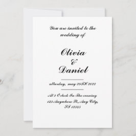 invitación a la boda, invitación clásica a la boda