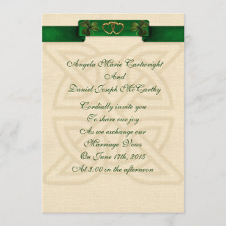 Invitación a la boda irlandesa
