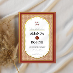 Invitación a la boda islámica inspirada