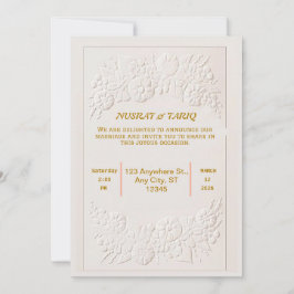 Invitación a la boda islámica musulmana Nikah