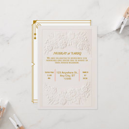 Invitación a la boda islámica musulmana Nikah