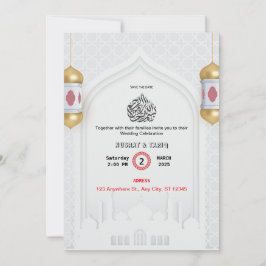Invitación a la boda islámica Nikah