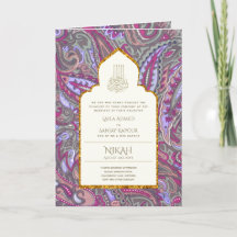 Invitación a la boda islámica organizada por LeahG