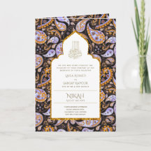 Invitación a la boda islámica organizada por LeahG
