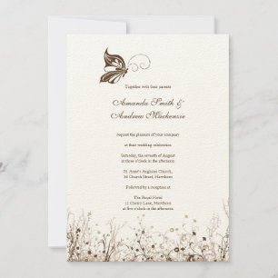 Invitación a la boda ~ Jardín de mariposas 5