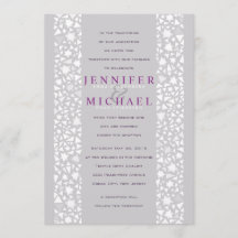 Invitación a la boda judía de la ESTRELLA BLANCA