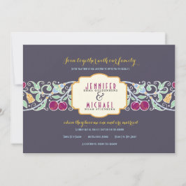 Invitación a la boda judía de VINTAGE