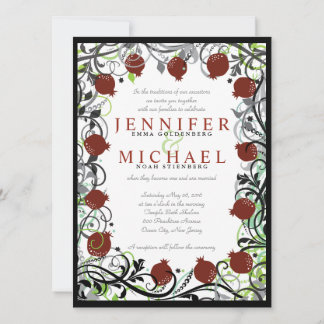 Invitación a la boda judía granada