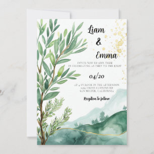 Invitación a la boda judía   Invitación a árbol de
