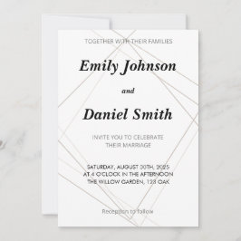 Invitación a la boda - Junto con sus familias