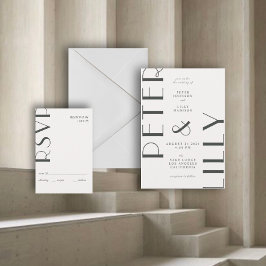 Invitación a la boda justa editorial