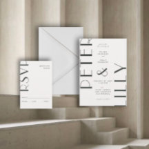 Invitación a la boda justa editorial