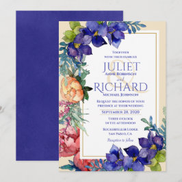 Invitación a la boda | La acuarela floral de la fe