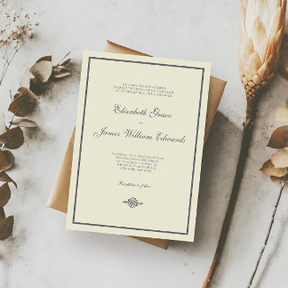 Invitación a la boda // La colección elegante