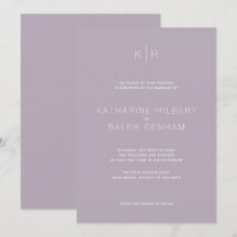 Invitación a la boda lacustre moderna y sencilla