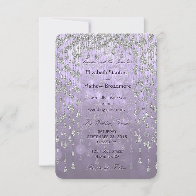 Invitación a la boda | Lavanda del Palacio de Cris (Anverso)