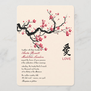 Invitación a la boda lesbiana de la rama de amor