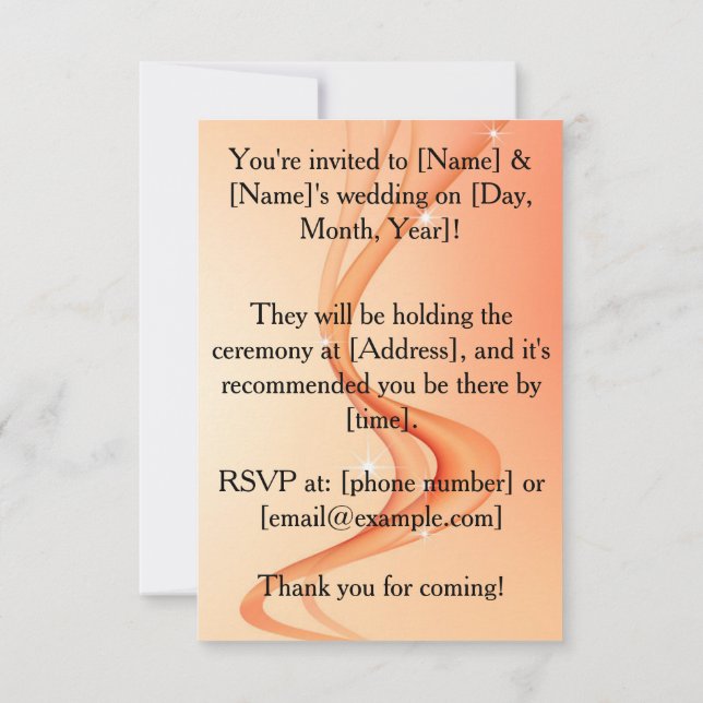 Invitación a la boda lesbiana personalizada (Reverso)