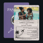 Invitación a la boda Lilac Purple Jamaica Passport<br><div class="desc">¿Se casa en Jamaica? ¡Nuestro hermoso pasaporte definitivamente le dará la bienvenida a sus invitados! Estamos encantados de personalizar de esto para usted,  por favor siéntanse libres de enviarnos un mensaje de ayuda.</div>