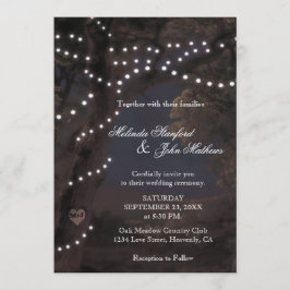 Invitación a la boda | Luces de cadena