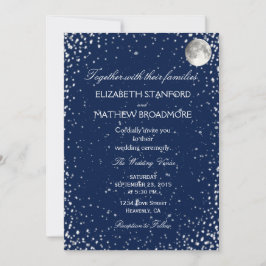 Invitación a la boda | Luna de noche estrellada