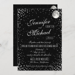 Invitación a la boda | Luna de noche estrellada ne