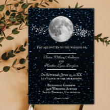 Invitación a la boda lunar
