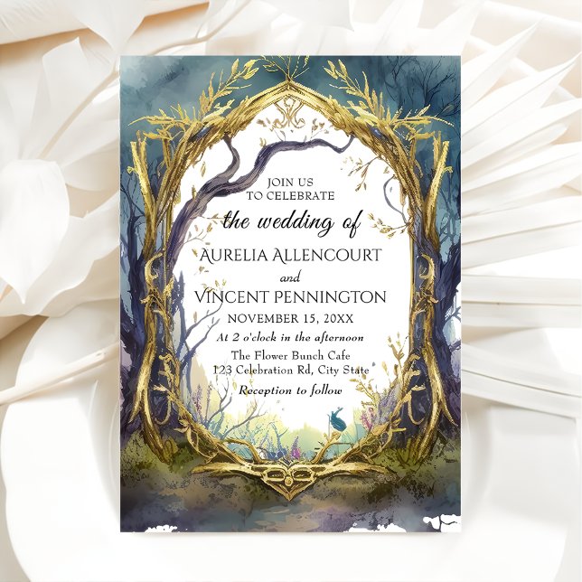Invitación a la boda mágica encantada (Subido por el creador)