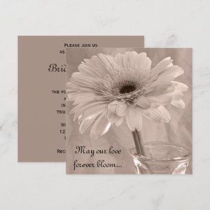 Invitación a la boda marimal con tintes rosados cl
