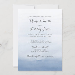 Invitación a la boda marítima de destino