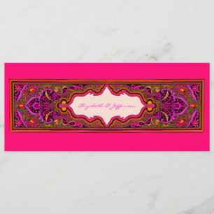 Invitación a la boda marroquí rosa