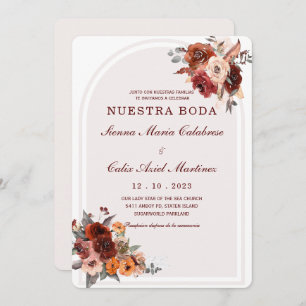 Invitación a la boda-marsala